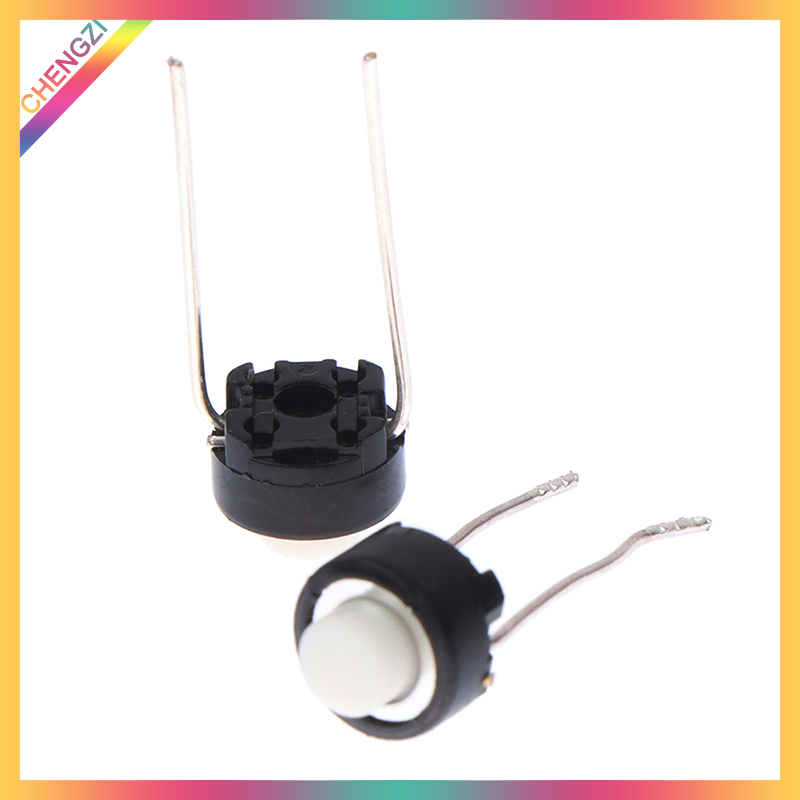 Chengzi 10 chiếc nút công tắc cảm ứng 6*6*5mm nút nhấn xúc giác nhúng công tắc kích hoạt siêu nhỏ