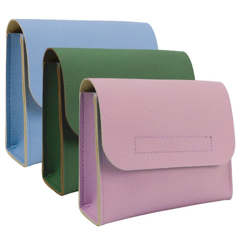 Portable Digital Storage Bag Data Cable Organizer PU Leather Desktop Charger U Disk Mobile Power Bank Storage Bag Digital Accessories