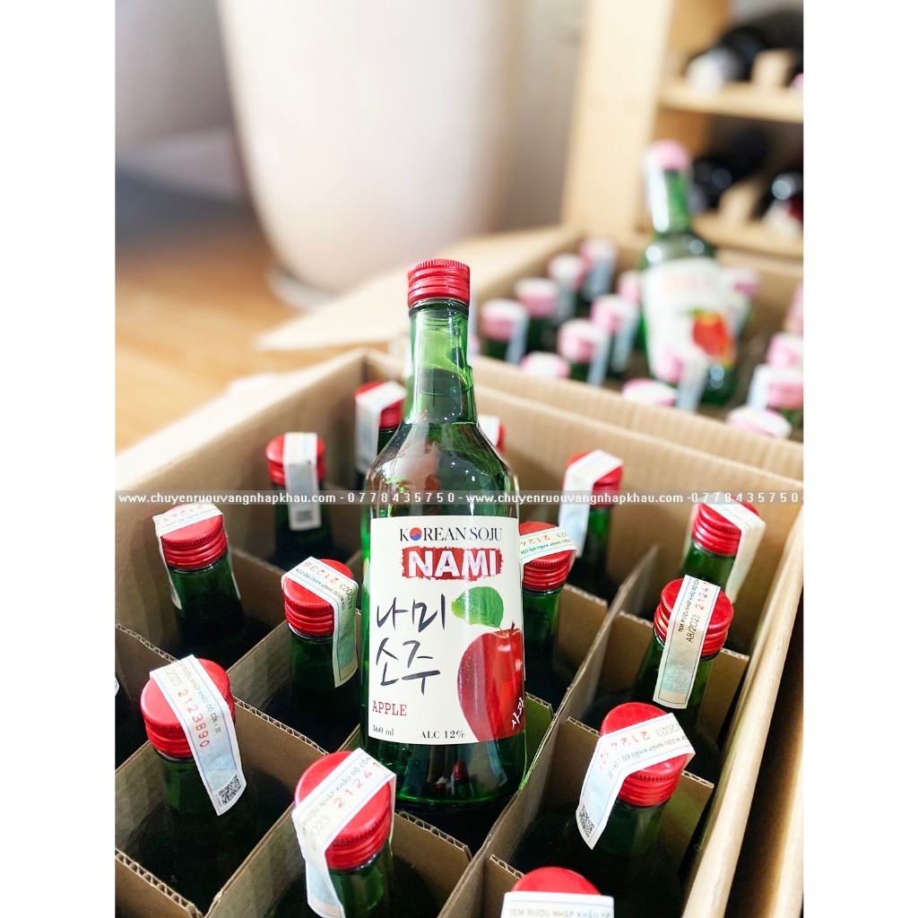 Soju Hàn Quốc Nami 360ml 12 % nhập khẩu chính hãng