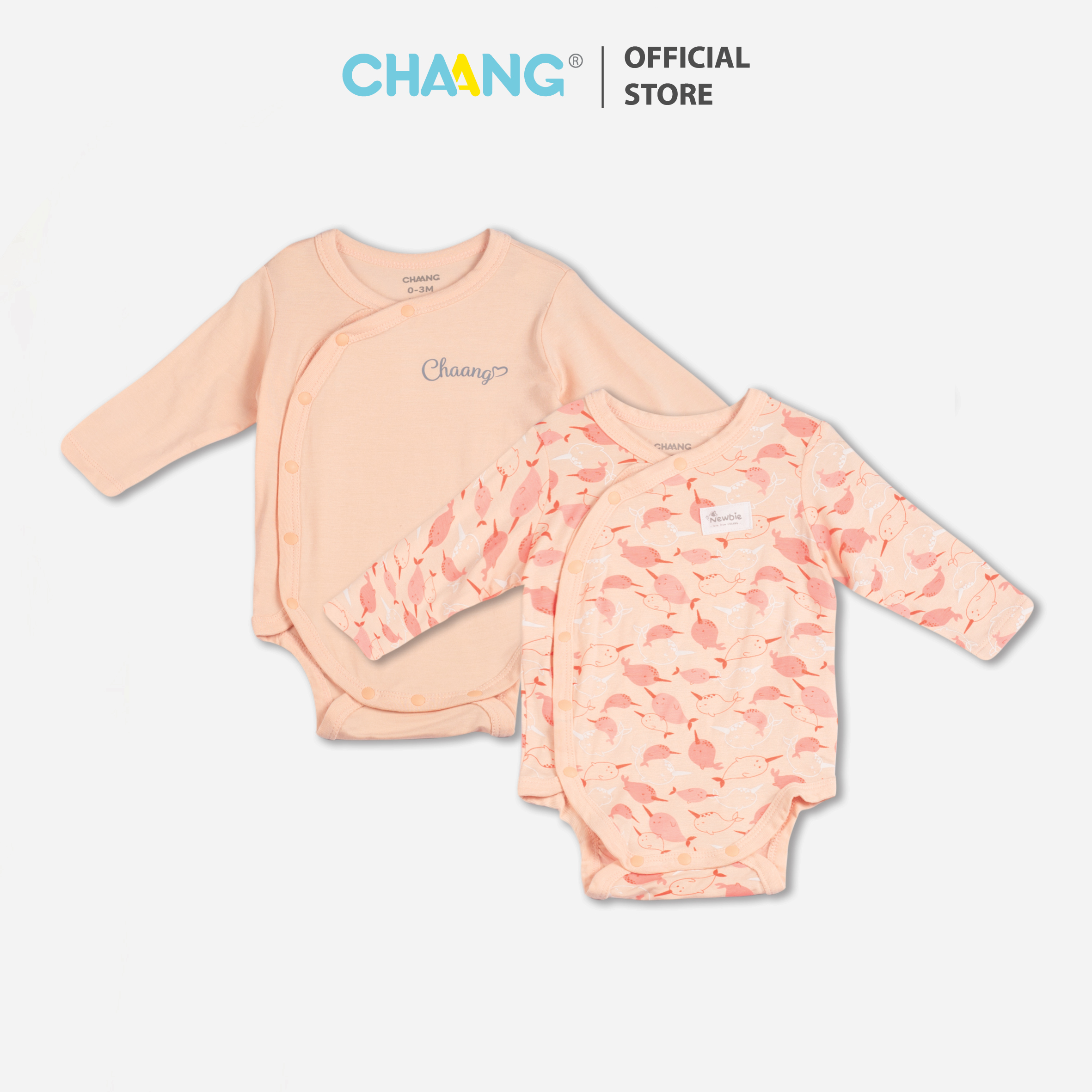 [CHỈ 21-24.06-Nhập mã LAZADAFASHION2 giảm 20% đơn từ 199k] [CHAANG] Set 2 Bộ Bodychip Cho Bé Sea Chaang