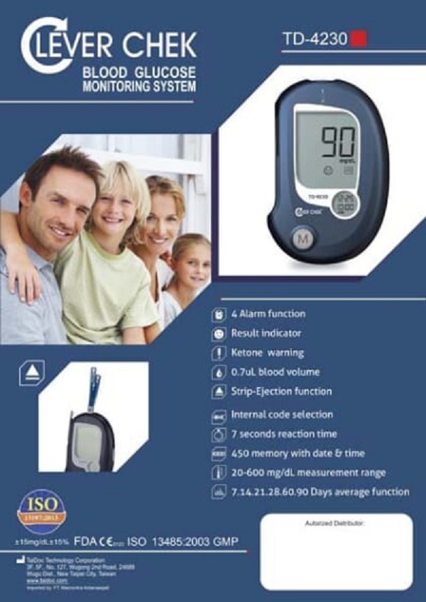 Que thử đường huyết Clever Check TD 4230 (25 que)