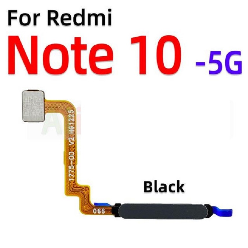 Touch ID Fingerprint For Xiaomi Redmi Note 10 5G 9 Pro 9S Sensor Scanner Home Return Key Button Flex Cable Phone Repair Part