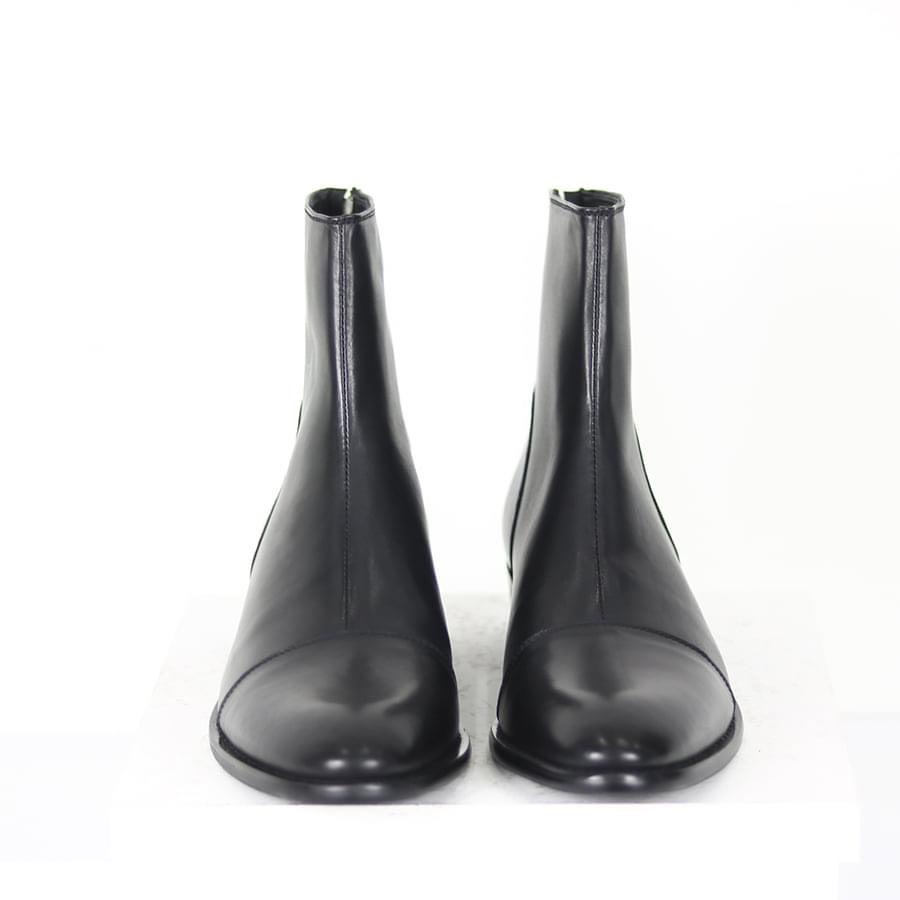 (zip gót)Bốt nam cao cổ kéo khóa đế phíp gỗ cao 5cm