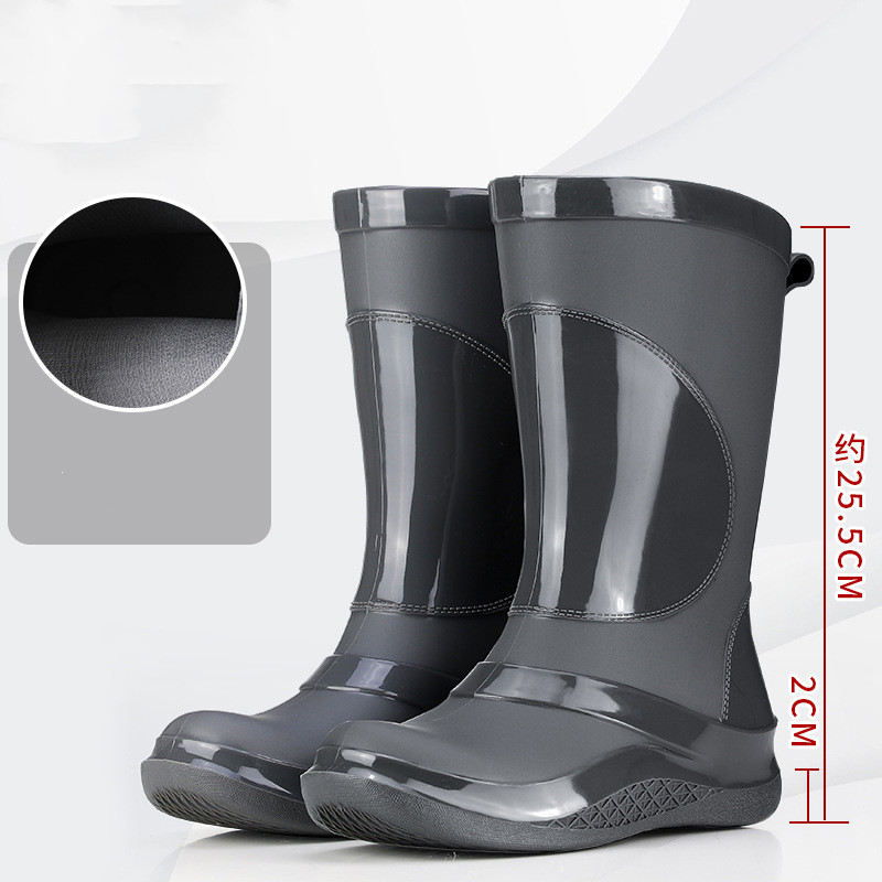 AOKANG New Rain Boots Ladies Rain Boots Low Top Fashion Rain Boots Waterproof Rain Boots Girls Korean Cute Fashion Outer Water Shoes Rain Boots Short Tu