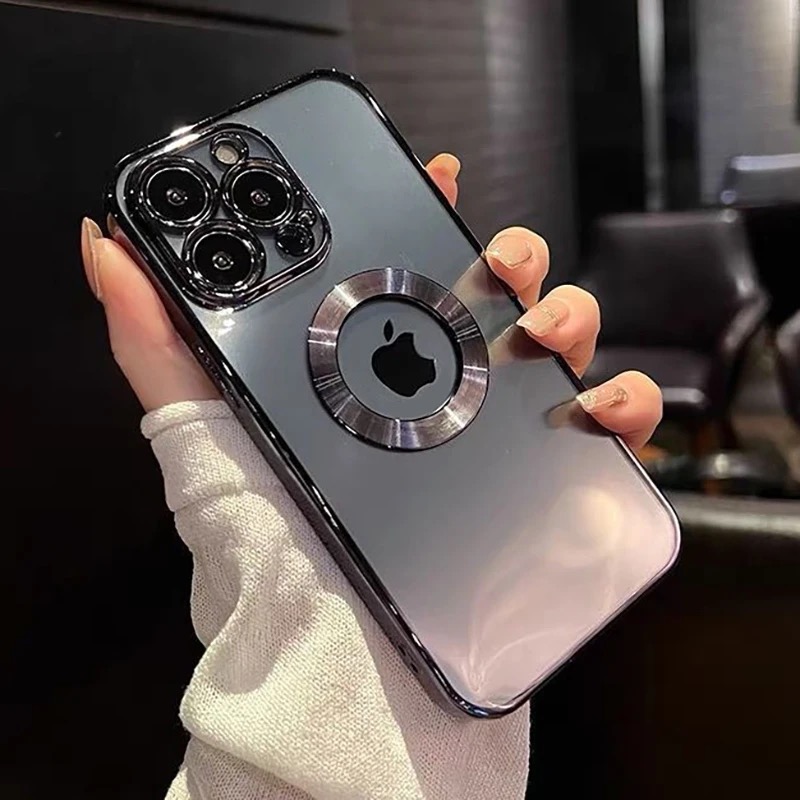 Transparent%20Soft%20TPU%20Case%20with%20Plated%20Border%20&%20Logo%20Cutout%20%E2%80%93%20Everyday%20Use%20(For%20iPhone%2014%20Series)%20-%20Image%205