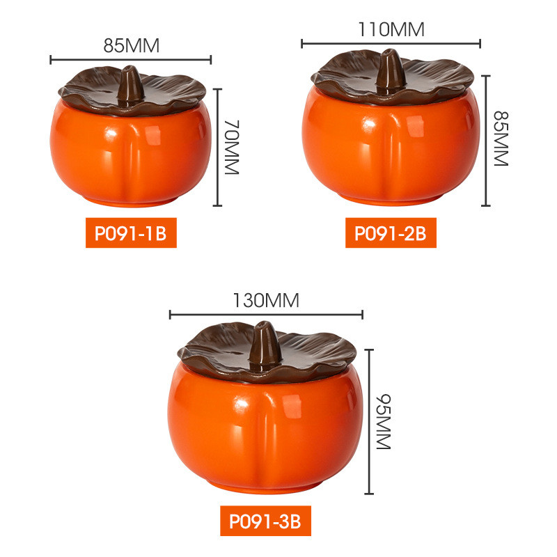 Plastic Jar Persimmon Shape Storage Jar Household Small Jar Savings Jar Tea Container Tea Storage