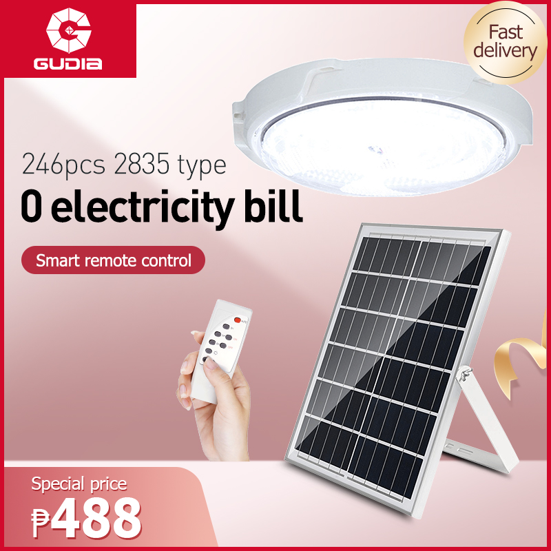 Solar Ceiling Light Home Indoor LED Ceiling Pendant Light 100W200W300W