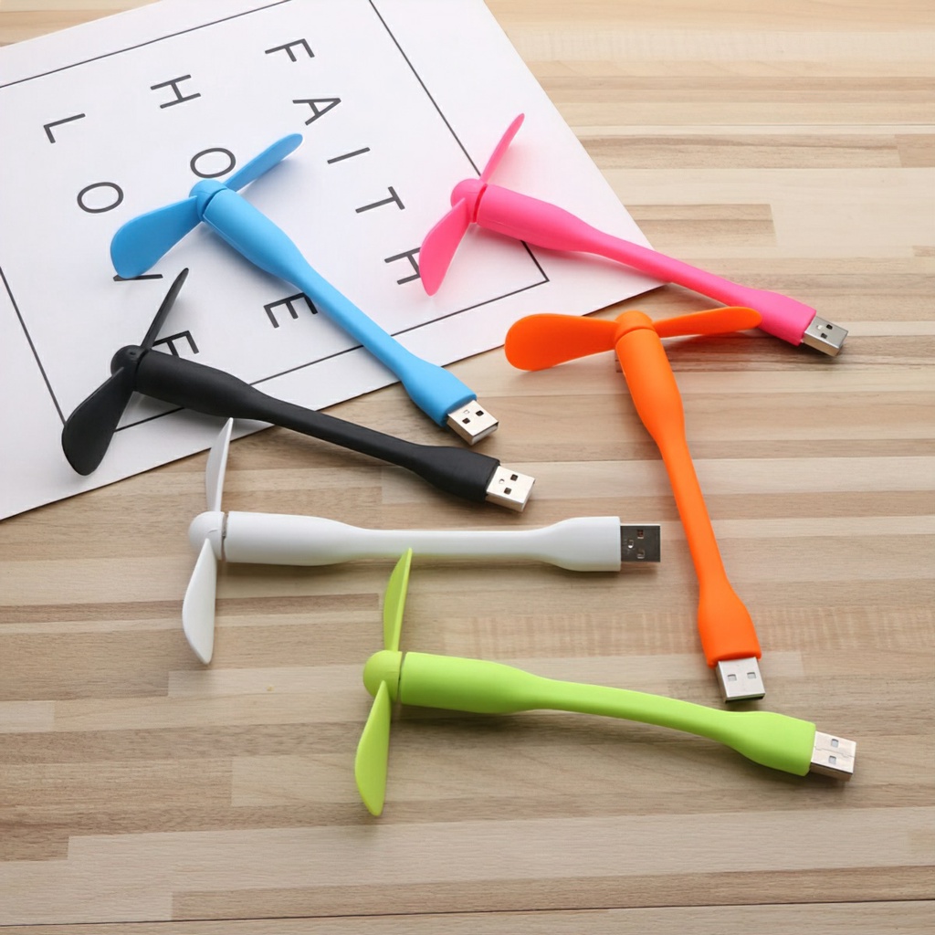 Quạt USB mini 2 cánh rời siêu mát - Quạt sử dụng cho điện thoại, laptop cổng usb tiện dụng CINDY