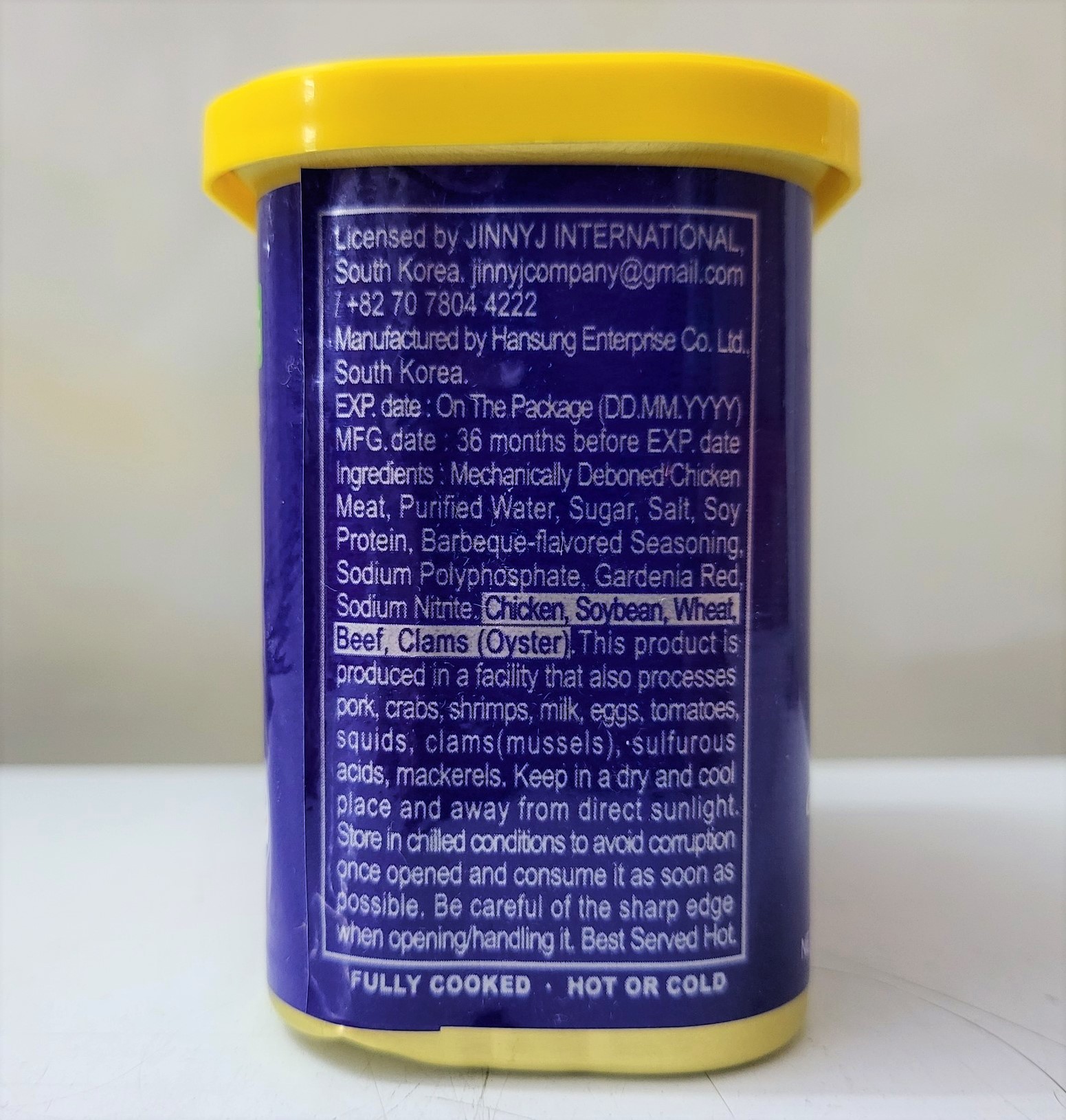 [Hộp 340g] THỊT GÀ HỘP (Thịt áp chảo) [Korea] DECHAM Chicken Luncheon Meat