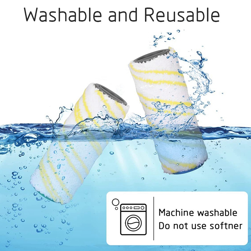 4 Pieces Set of Rollers for Karcher FC5 FC7 FC3 FC3D Electric Floor