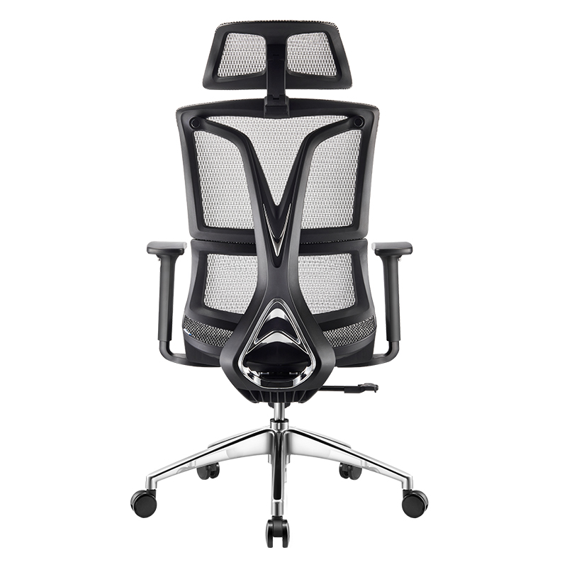 Ghế Công thái học Ergonomic 1608 Xám - Thiết kế 2 lưng