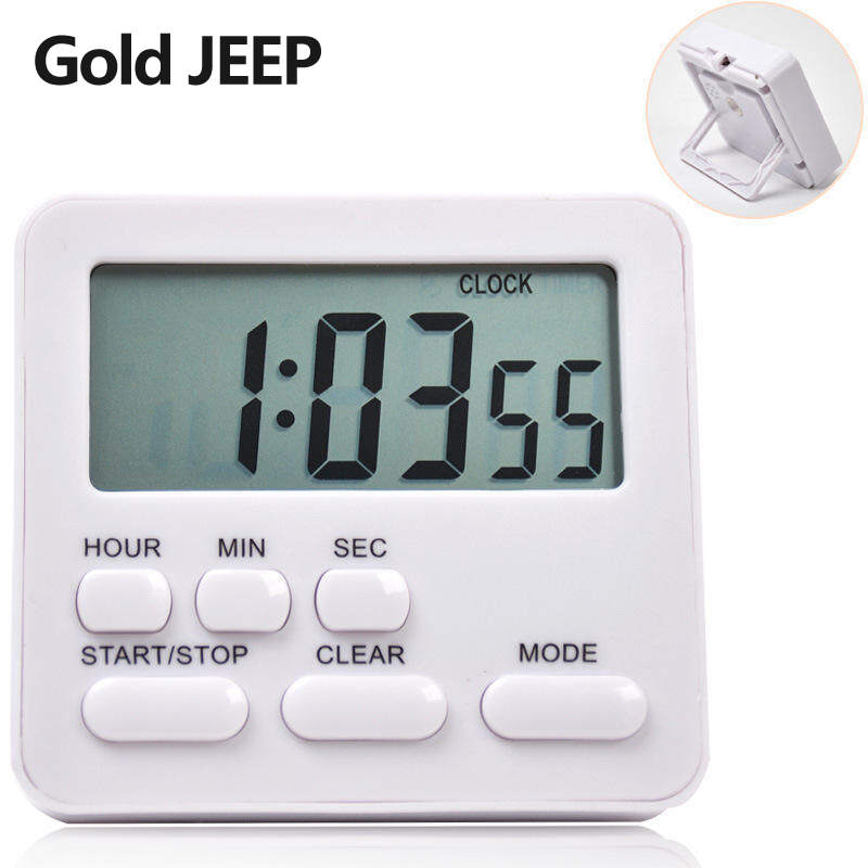 Silent multi-function timer student time manager kitchen bedroom timing reminder clock alarm clock