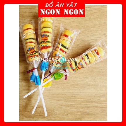 Kẹo Dẻo Burger💖FREESHIP💖Cây Kẹo Chip chip Hình Hamburger