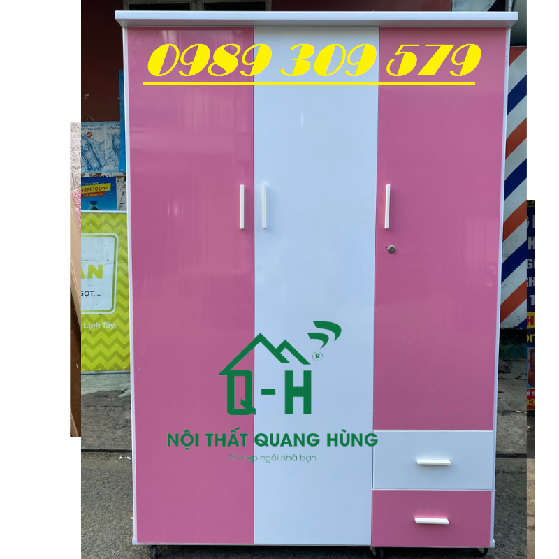 Tủ nhựa Đài Loan 3 cánh lớn cao cấp giao nhanh freeship hcm