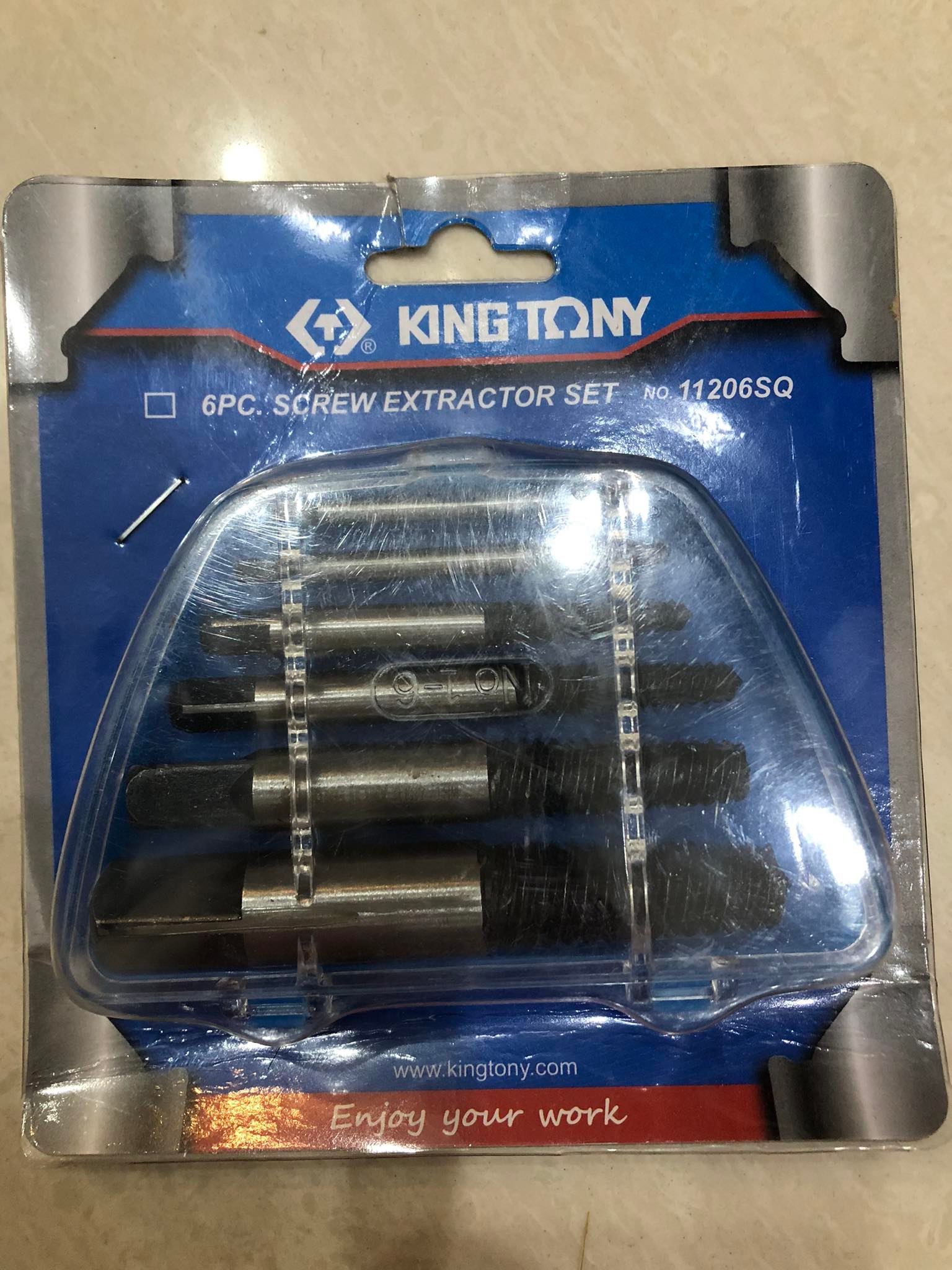 Bộ 6 mũi vặn ốc gẫy kingtony