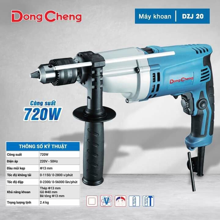 Máy Khoan Dongcheng DZJ20 720W
