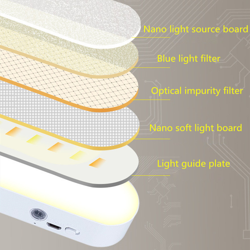 Đèn LED để bàn đèn bàn USB Đèn Đọc điều khiển từ xa nghiên cứu đèn đọc có thể sạc lại đèn ngủ cho phòng ngủ