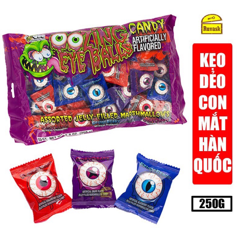 Kẹo Con Mắt Marshmallows mix 3 vị