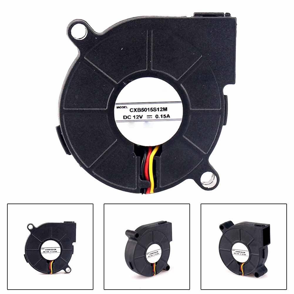 2pcs 5015 Blower Fan Dc 12v 24v Bearing Centrifugal Cooling Turbo ...