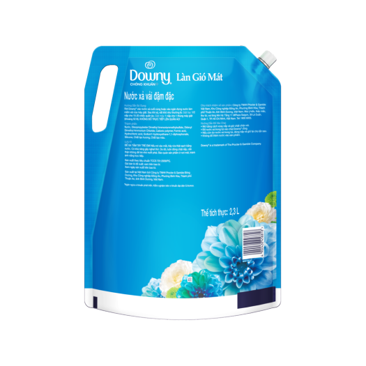 Nước xả vải Downy làn gió mát túi 2,4 lít (Mẫu Mới)
