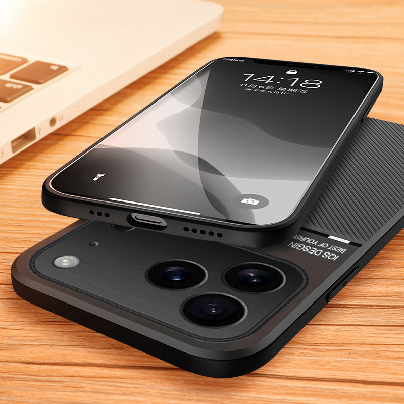 Phone%20cover%20iphone%2017Pro%20Back%20case%20Rough%20Cross%20Patterned%20Magnetic%20Soft%20Silicone%20Leather%20for%20iphone%2017%20Pro%20Max%20Phone%20cases%20-%20Image%203