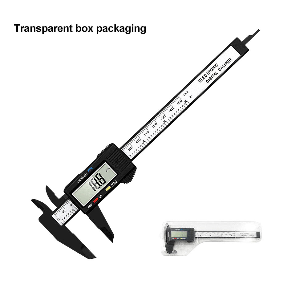 diymore thước Cặp dụng cụ đo thước kỹ thuật số 150mm thước vi lượng kỹ thuật số không thấm nước dễ dàng chuyển đổi từ inch đến mm