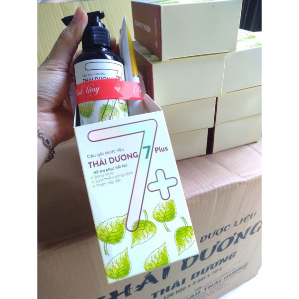 [QUÀ TẶNG] Dầu gội dược liệu Thái Dương 7+ Plus Chai 100ml