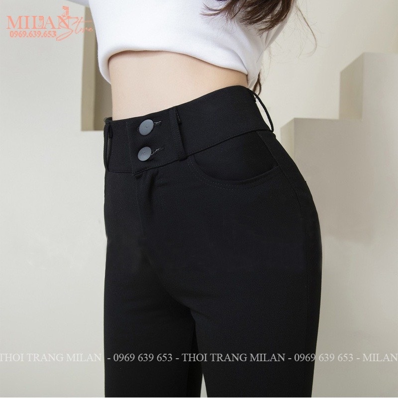Quần legging cạp cao 2 khuy [K Kèm Hộp ]