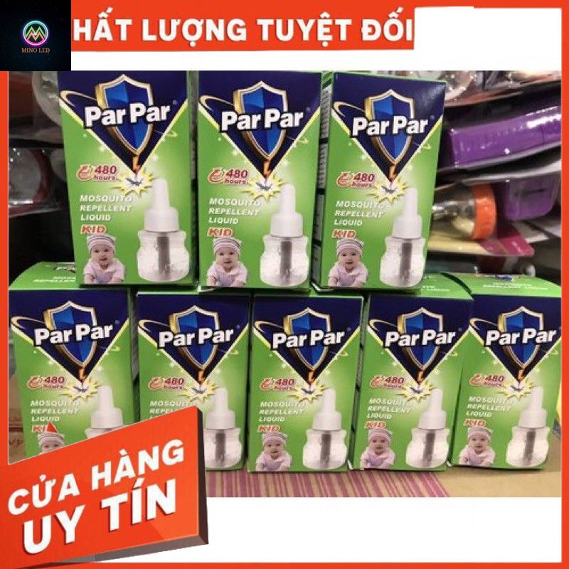 [Hàng lᴏại 1] Combo 10 lọ tinh dầu đuổi muỗi parpar 480h