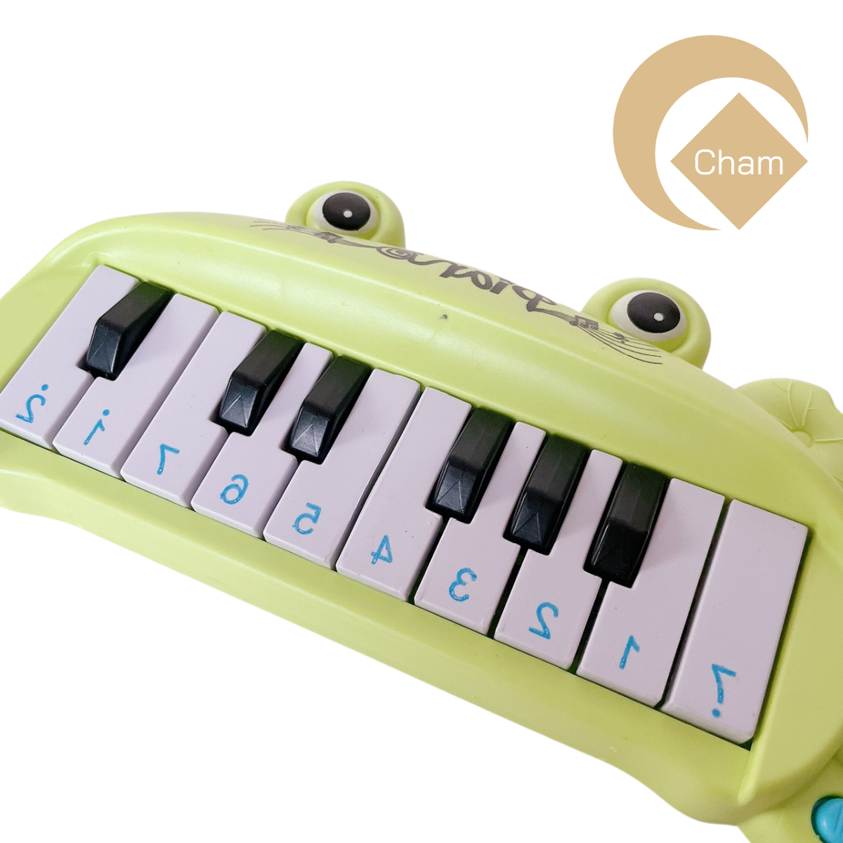 Đàn piano phát nhạc hình ếch xanh