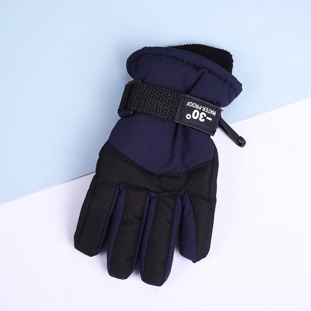 New Windproof Warm Ski Riding Gloves Winter Outdoor Riding Kids Snow Skating Snowboarding Children Waterproof Breathable