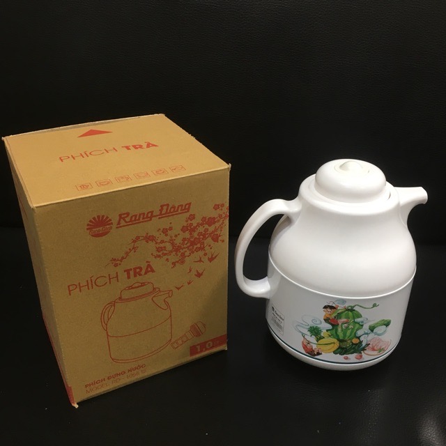Phích ấm pha trà có phin lọc Rạng Đông 1 lít 1055 TS