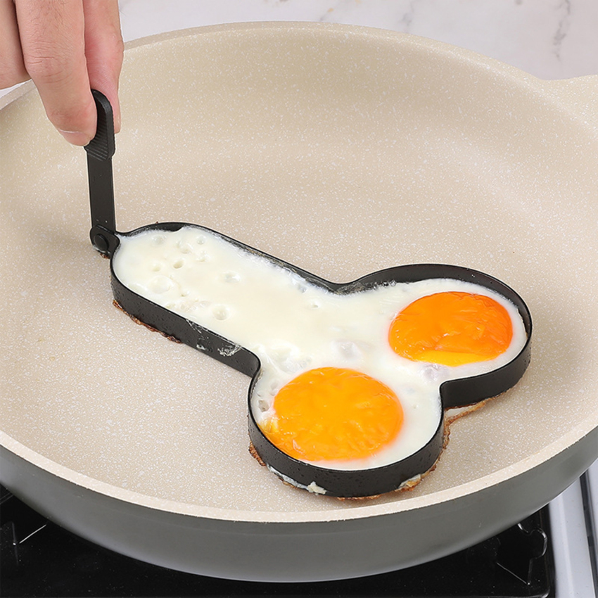 Fun Egg Maker Tintin Egg Maker Non-Stick Egg Ring Egg Making Moulds Omelette Moulds with Handles