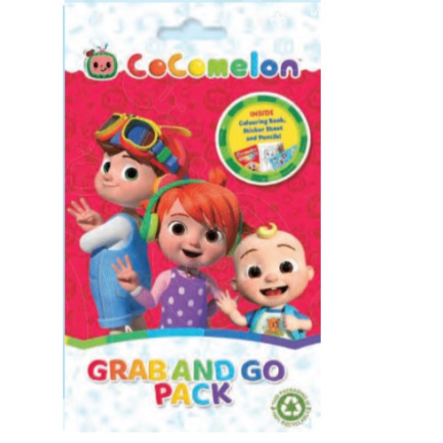 Cocomelon Grab And Go Pack - Libro Da Colorare Con Adesivi E Pastelli Per Bambini 3+