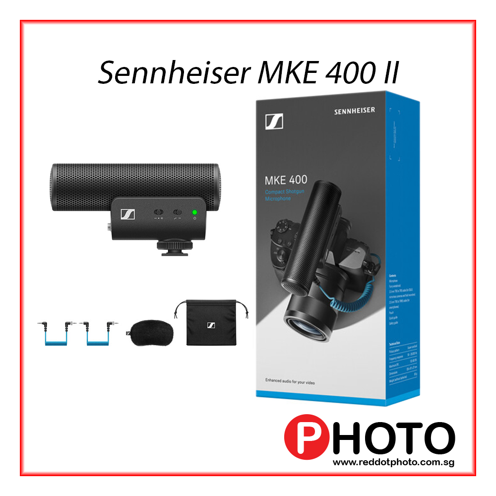 Sennheiser MKE 400 Camera-Mount Shotgun 