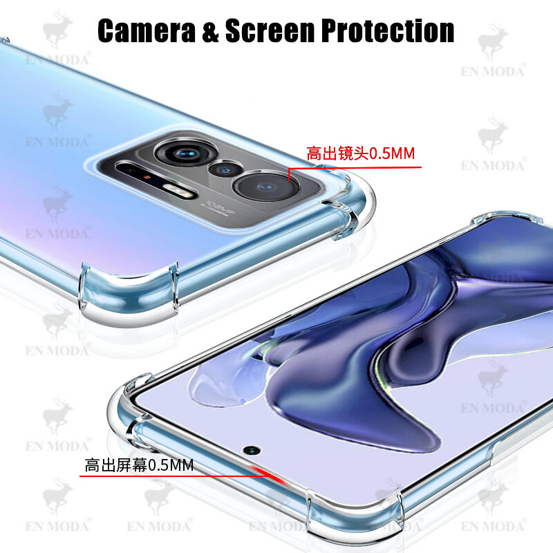 Coque Collier Pour Xiaomi 11T-11T Pro 5G Cordon Blanc Silicone Motif