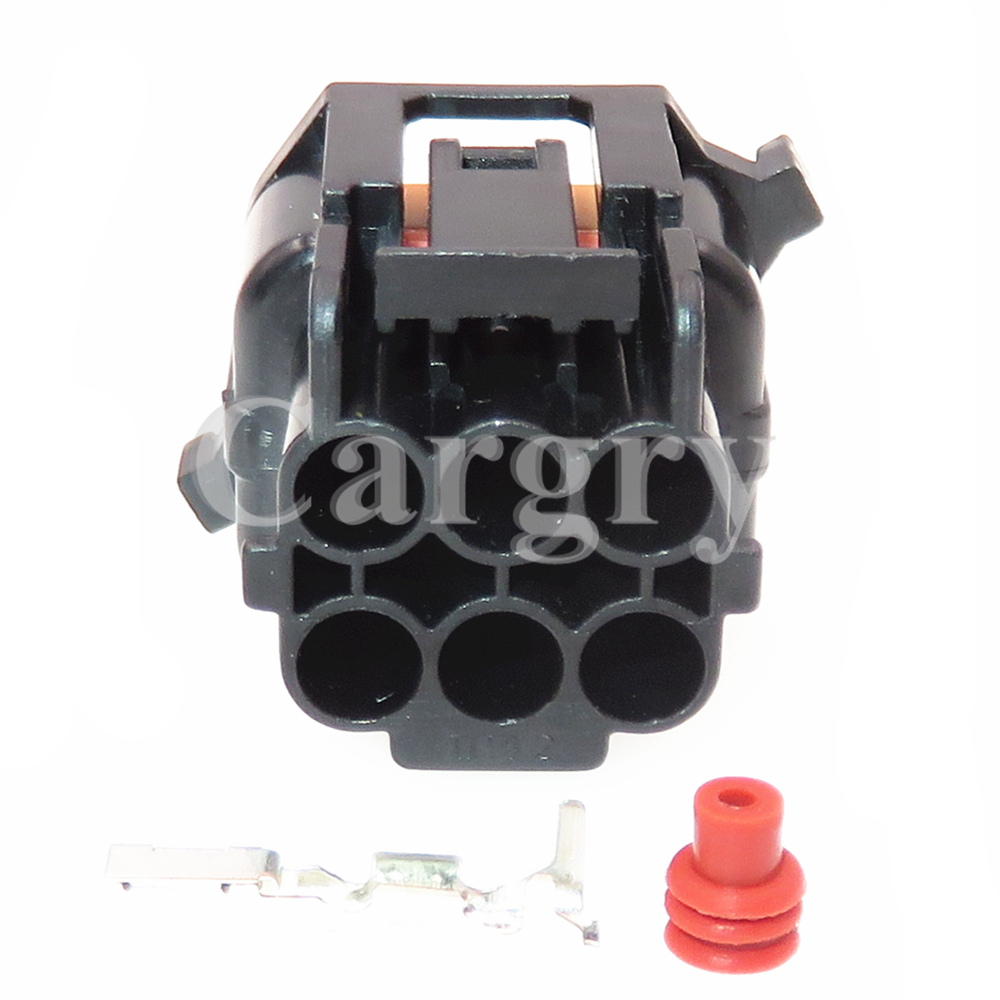 1%20Set%206p%20Hp066-06021%20Automobile%20Headlight%20Wire%20Cable%20Connector%20Car%20Starter%20Waterproof%20Plastic%20Housing%20Socket%20For%20Hyundai%20Kia%20-%20Image%205