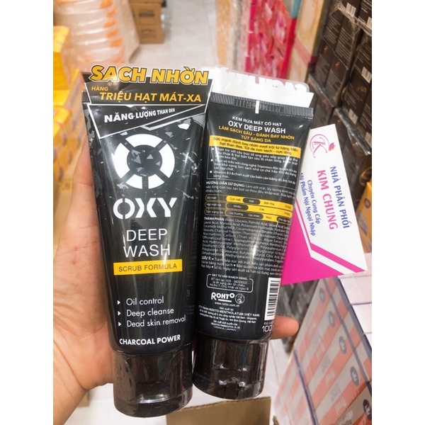 [Tuýp 100g] Sữa rửa mặt Oxy (Sạch nhờn sáng da/ngừa mụn)