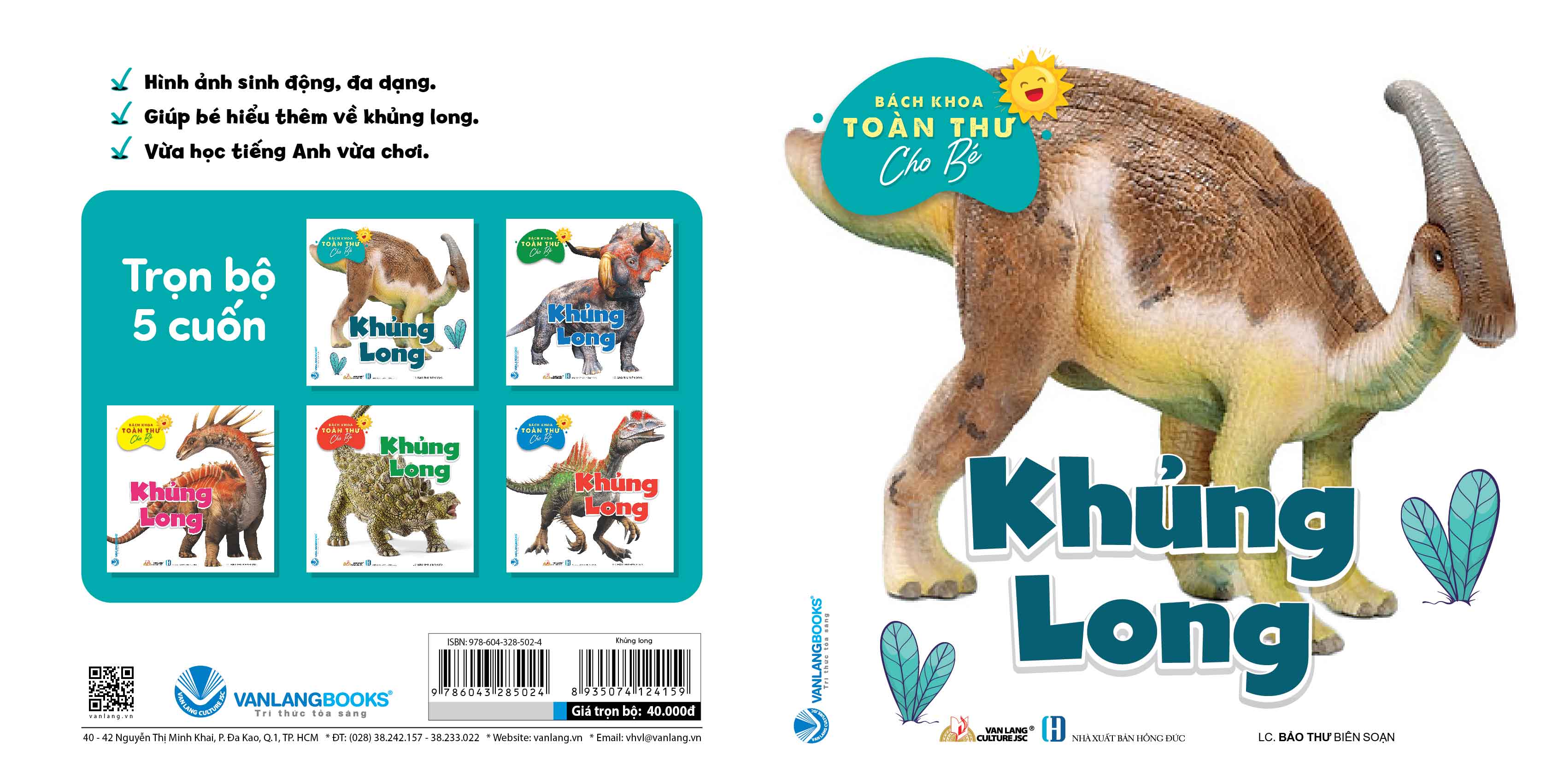 Sách - Bách Khoa Toàn Thư cho Bé - Khủng Long -Vanlangbooks
