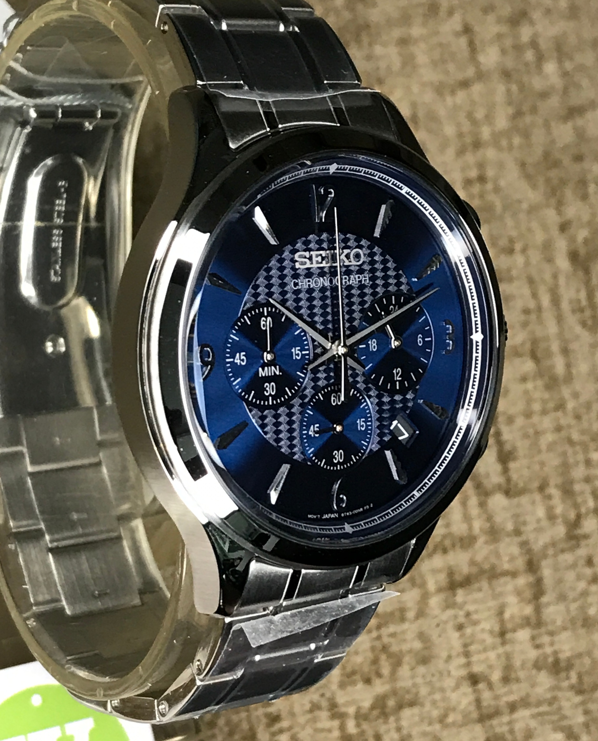 Seiko SSB339P1 Chronograph Quartz 100m SSB339P Blue Dial Men's Sports Watch  SSB339 | Lazada Singapore