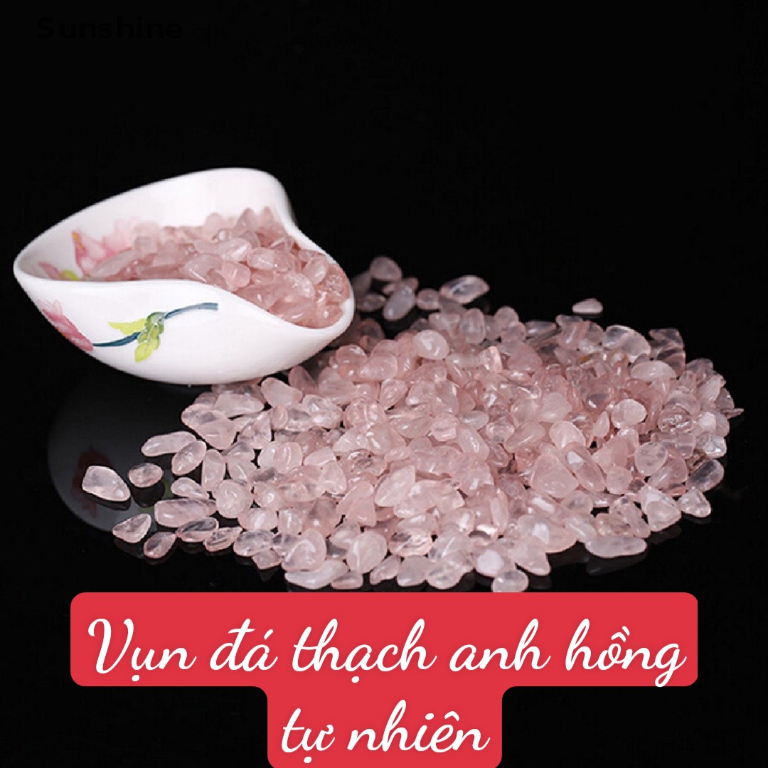 COMBO 2 kg đá thạch anh hồng tự nhiên thanh tẩy tarot