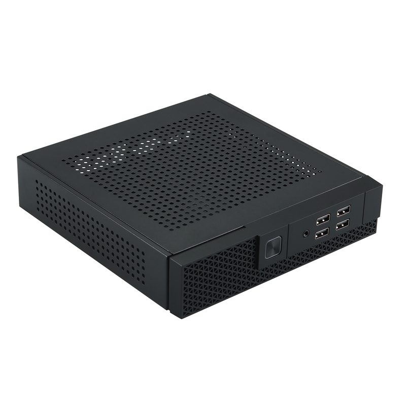 Mini ITX Computer Case HTPC Host Chassis USB2.0 ITX Enclosure Industrial Control Chassis for Office Business Easy Install