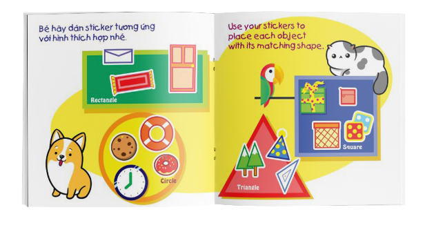 Miếng Dán Thông Minh Cho Bé - My First Sticker Book (Bộ 3 Cuốn)