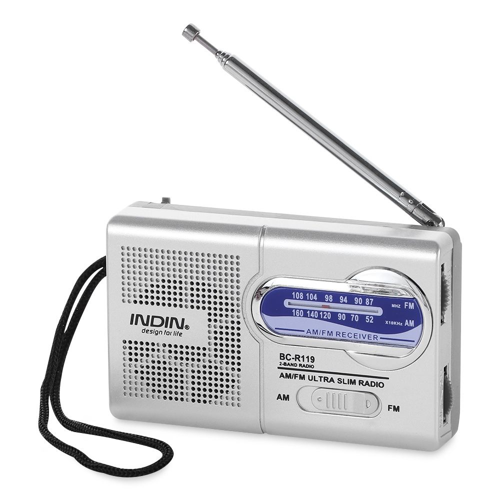 Buttoc ngoài trời loa xách tay âm nhạc mp3 máy nghe nhạc đài phát thanh nhỏ thế giới receiver túi thời tiết đài phát thanh am/fm