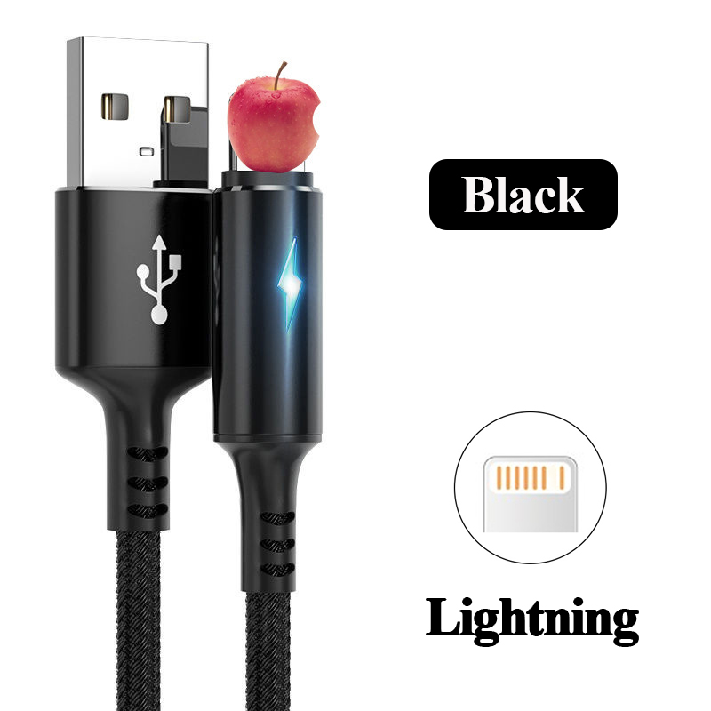 VAORLO 5A USB Charging Cable Phone Charging Cord Micro USB/Lightning/Type C Cable Charger Cord Compatible With infinix Xiaomi Iphone Cable Quick Charge Phone Accessories USB C Fast Charge Cable