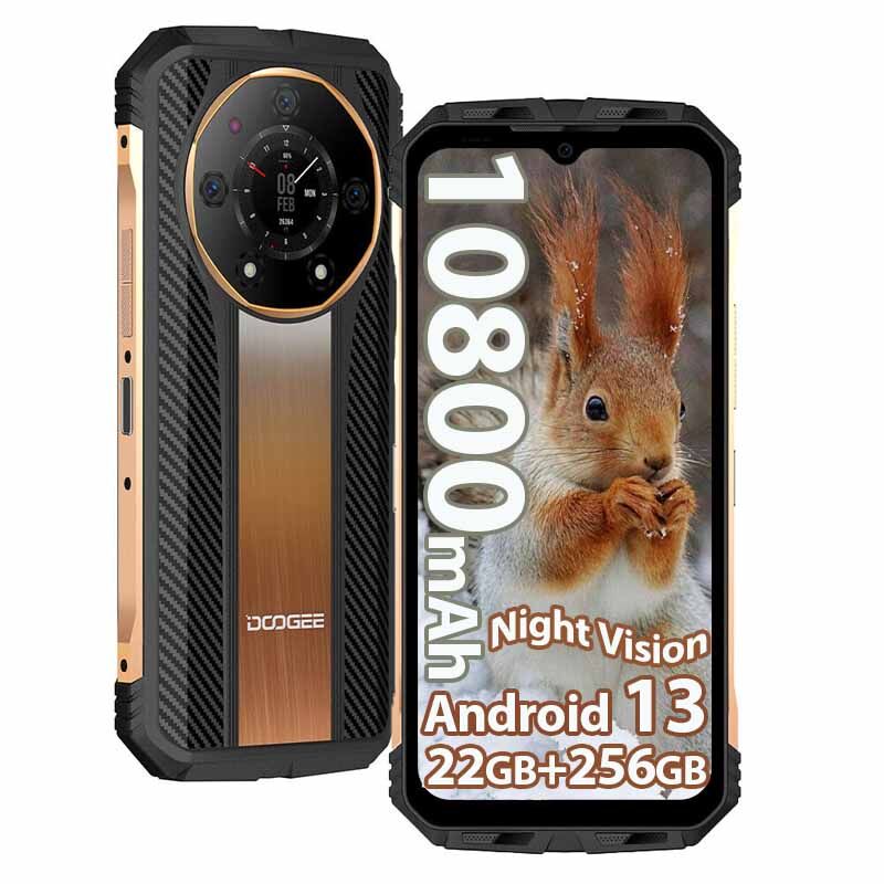 New DOOGEE S110 22GB+256GB Rugged Smartphone 120Hz Android 13 Night Vision  Phone