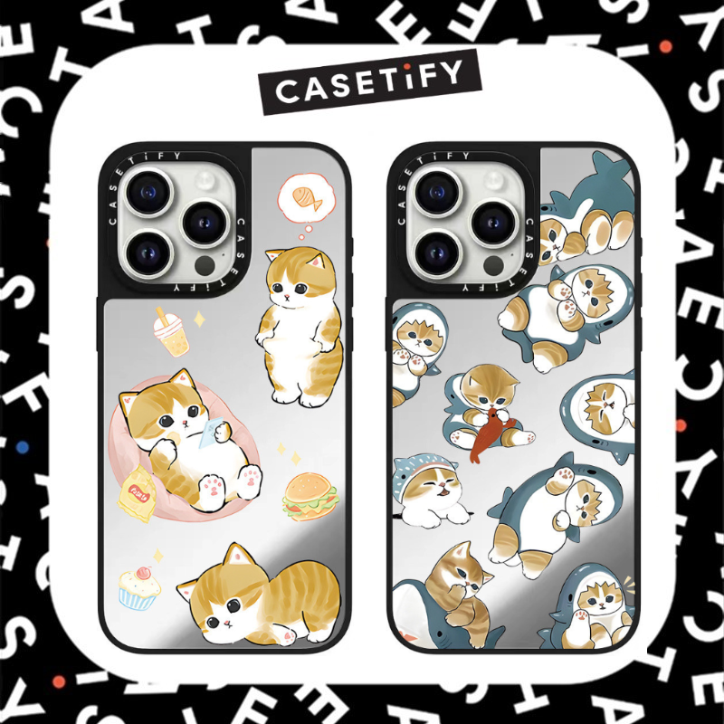 Casetify x Mofusand New Cat Pattern Shockproof Mirror with Magsafe