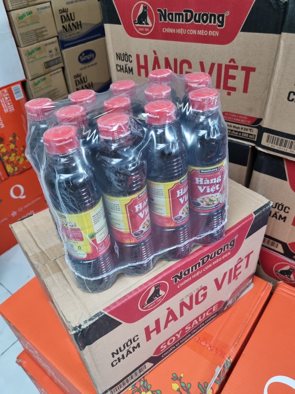 Combo 12 Chai Nước Tương Hàng Việt Chai 500ml