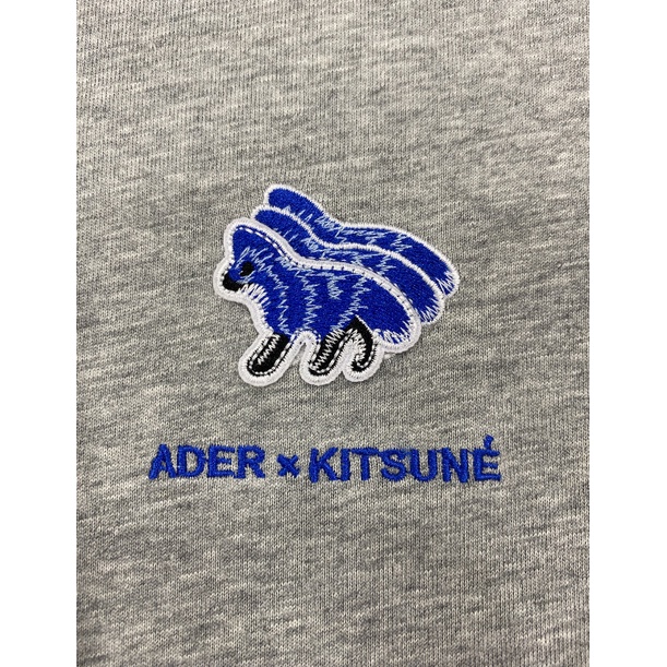 Ader ERROR 2021SS Áo Thun Ngắn Tay Thêu Hình Cáo