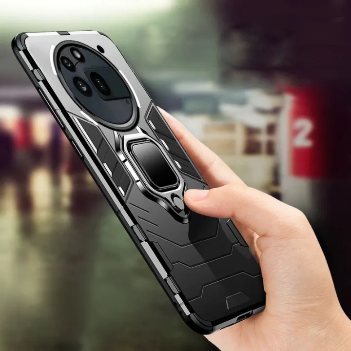 For NothingPhone 3A Pro case Shockproof Armor Stand with Holder Car adsorb Ring For Nothing Phone 3A Pro Back cover Phone cases